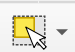 De knop Objecten selecteren in QGIS.
